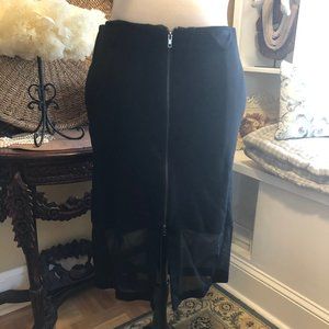✨LAST CHANCE✨Torrid Black Skirt with Mesh Bottom